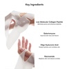 image:imageINIA BioCollagen Face Mask with Hyaluronic Acid  Deep Hydrating amp Firming Hydrogel Mask for Skin Elasticity amp Pore Minimizing  4 Pack