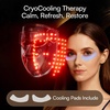 image:imageINIA GLOW 4D Wireless Red Light Therapy Mask for Face Dual NIR 320 LEDsPink
