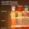 image:imageINIA GLOW 4D Wireless Red Light Therapy Mask for Face Dual NIR 320 LEDsPink