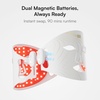 image:imageINIA GLOW Wireless Red Light Therapy Mask for Face 850nm NIR 272 LEDsWhite
