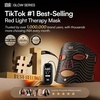 image:imageINIA Red Light Therapy Mask for Face 850nm NIR RedBlue LED Light 4 ModesBlack