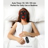image:imageINIA Red Light Therapy Mask for Face 850nm NIR RedBlue LED Light 4 ModesBlack