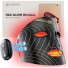 image:imageINIA GLOW Wireless Red Light Therapy Mask for Face 850nm NIR 272 LEDsBlack