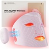 image:imageINIA GLOW Wireless Red Light Therapy Mask for Face 850nm NIR 272 LEDsPink