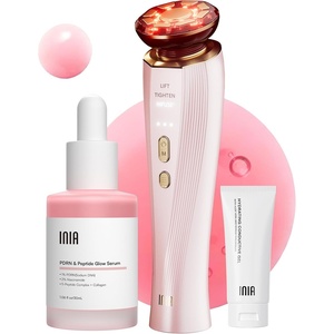 image:imageINIA FLARE 3in1 Microcurrent Facial Device Red Light Therapy for FacePink